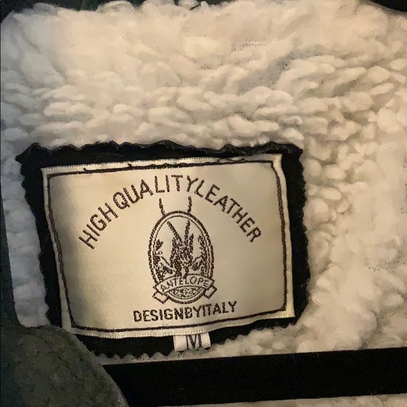 Vintage Leather/ Wool RETRO Jacket - Picture 8 of 11